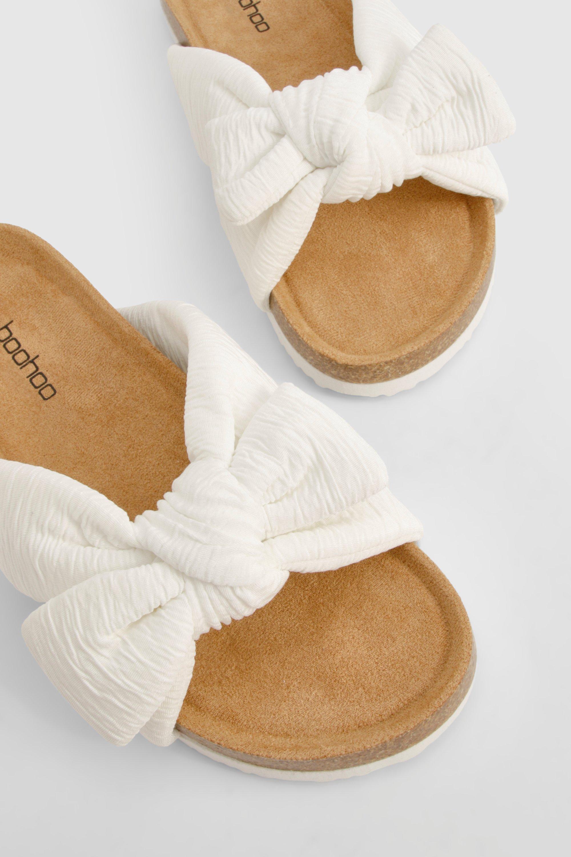 Slippers met strik clearance
